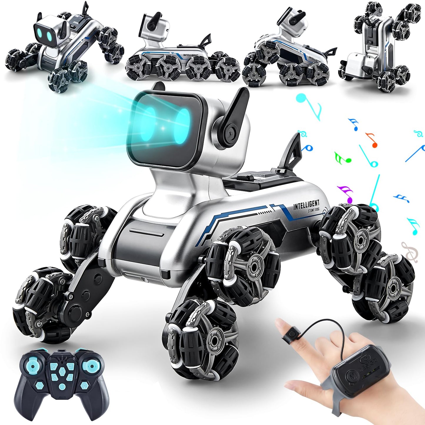 8 Wheel RC Stunt Robot Dog