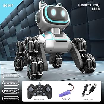 8 Wheel RC Stunt Robot Dog