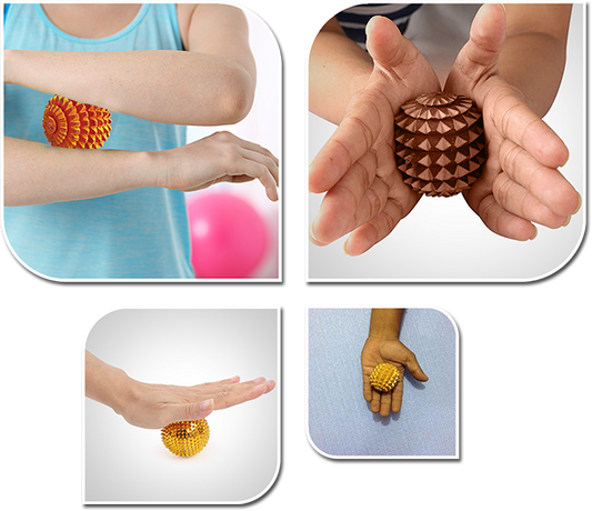Acupressure round spiked hand massager - pack of 1