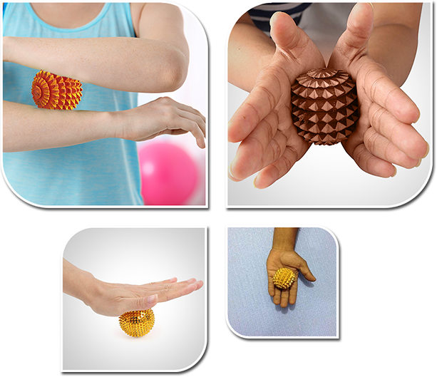 Acupressure round spiked hand massager - pack of 1
