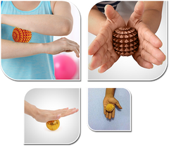Acupressure round spiked hand massager - pack of 1