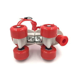 Red - Adjustable Inline Roller Skates for Kids Girls Age 4–12 (Size 5–12 UK)