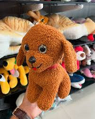 Adorable Brown Dog Soft Toy - 1 Piece