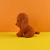 Adorable Brown Dog Soft Toy - 1 Piece