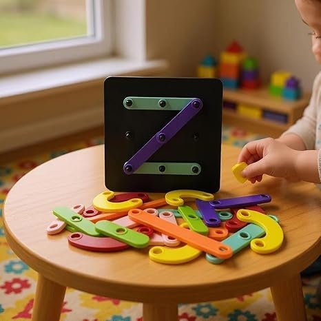 Alpha Numeric Puzzle Board for Kids 28 Pieces