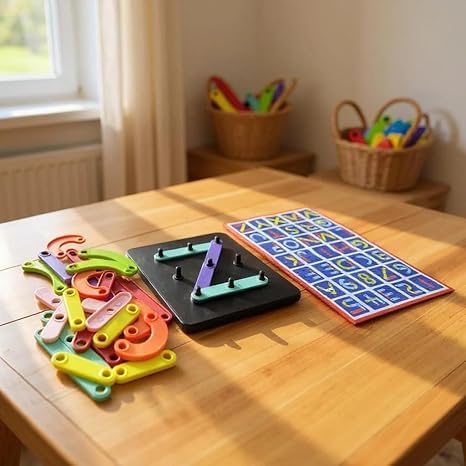 Alpha Numeric Puzzle Board for Kids 28 Pieces