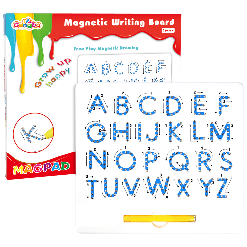 Alphabet Magnetic Letter Tracing Board - Educational ABC Read Write Learn Preschool Drawing (Uppercase)