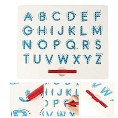 Alphabet Magnetic Letter Tracing Board - Educational ABC Read Write Learn Preschool Drawing (Uppercase)