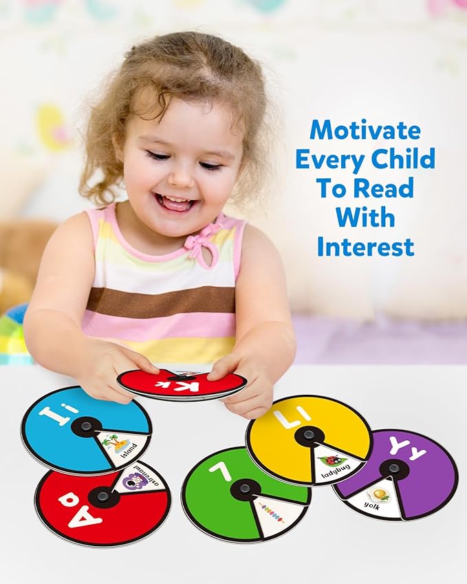 Alphabet Number Spinner - AlphaNumeric Spinner Educational Flashcard
