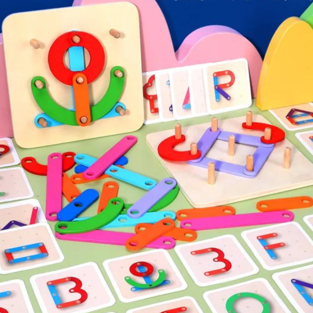 Alphabets Forming Board Puzzle