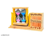 Ancient Double Clock Pen stand - Pack of 1