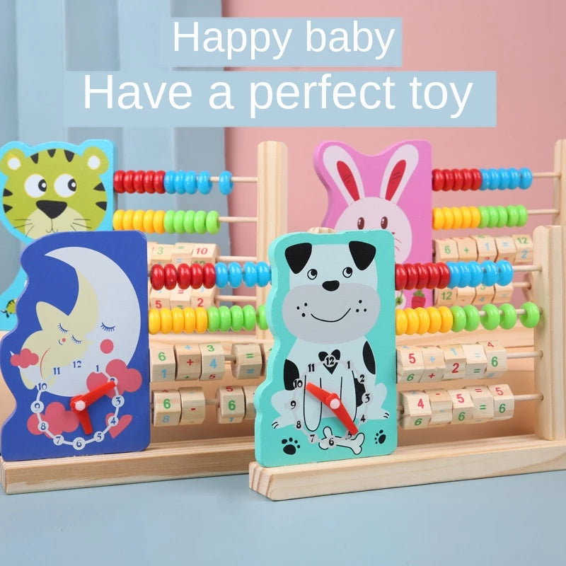 Animal Abacus Clock Frame