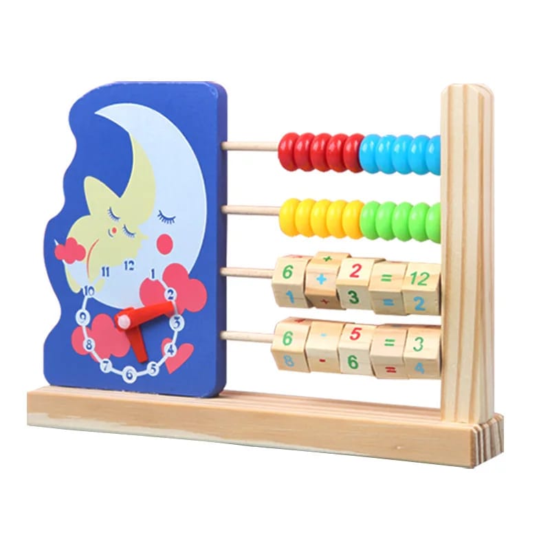 Animal Abacus Clock Frame