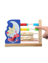 Animal Abacus Clock Frame