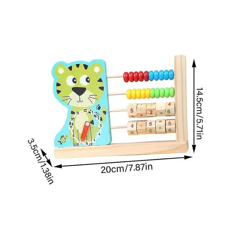 Animal Abacus Clock Frame