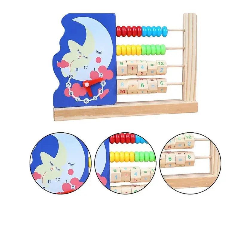 Animal Abacus Clock Frame