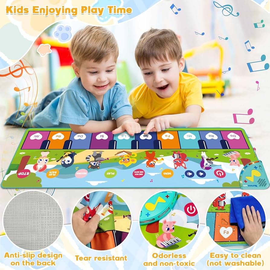 Animal Piano Music Play Mat (Multicolour)