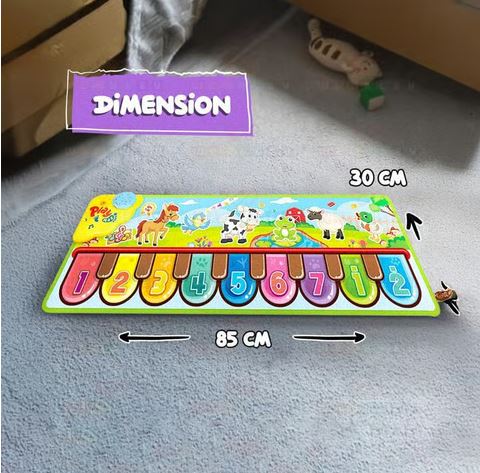Animal Piano Music Play Mat (Multicolour)