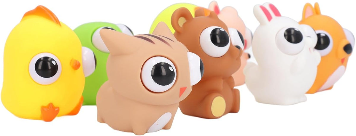 Animal Squishy Toy Raised Eyes - Stress Monster squeeze toy eyes pop out - ANY 1