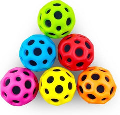 Moon Ball Bouncy Coral Anti Stress Bouncing for Kids Soft Rubber Bounce Set Playground