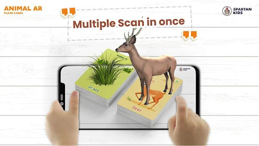 3D Safari Augmented Reality Based Kids 42 Animal Flash Cards - For Both Apple & Android Users