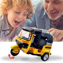 Auto Rickshaw Toy with Pull Back Action - Any 1 Piece