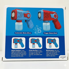 Automatic Bubble Gun - Battery Operated - Leakproof Design for Kids