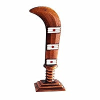 Ayyanar Pathinettam Padi Karupasamy Karuppan Muneshwarar Aruva Shape Show Piece For Car Dashboard Decor - Aruval