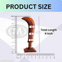 Ayyanar Pathinettam Padi Karupasamy Karuppan Muneshwarar Aruva Shape Show Piece For Car Dashboard Decor - Aruval