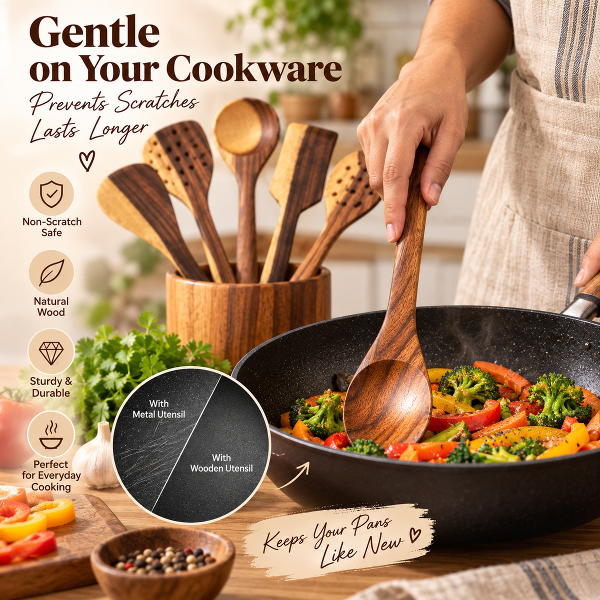 Spatula Set of 6 pieces - karandi set
