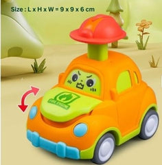 Baby Cartoon Toy Car Mini Press Go Vehicles Inertia Pull Back Cars-Any 1