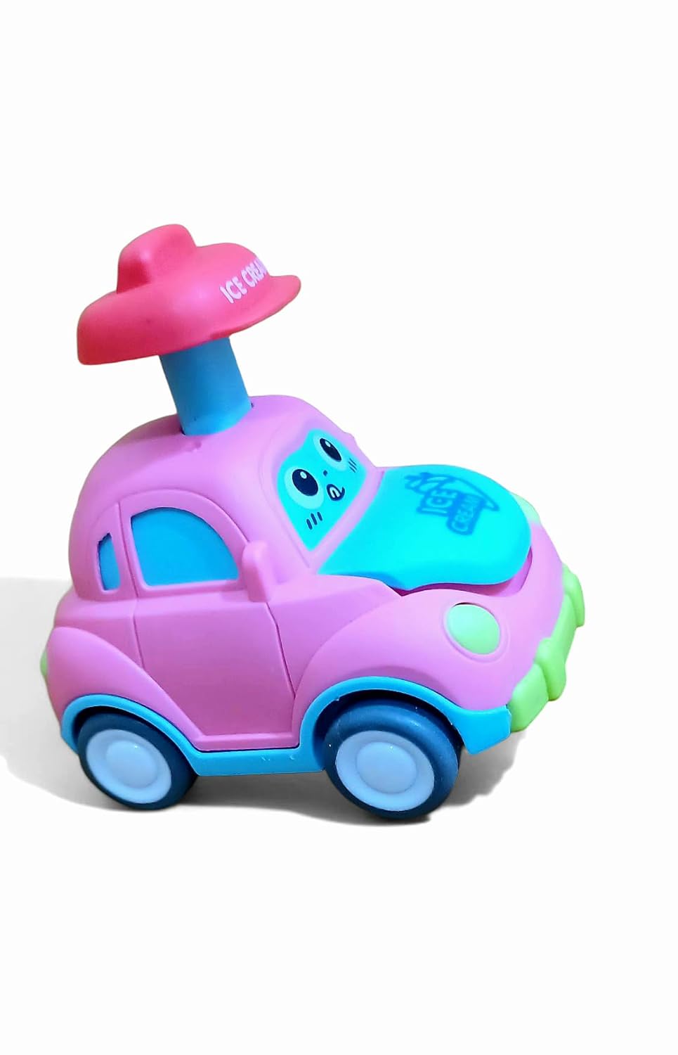 Baby Cartoon Toy Car Mini Press Go Vehicles Inertia Pull Back Cars-Any 1