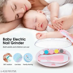 Baby Nail Trimmer File with Light Battery Operated Safe Electric Nail Clippers Kit
