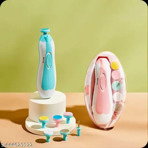 Baby Nail Trimmer File with Light Battery Operated Safe Electric Nail Clippers Kit