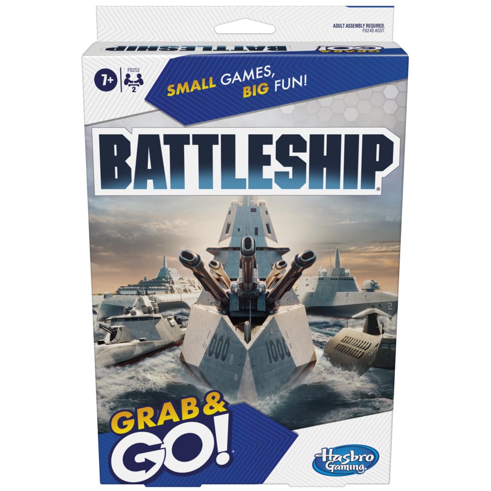 Battleship Grab and Go Game for Ages 7 and Up