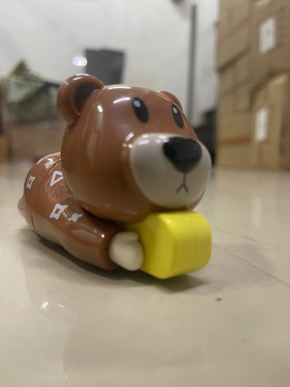 Bear Movable Action Figure- PVC Wind-Up Moving Toy 12 cm - Any 1