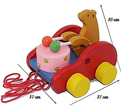 Wooden Bear pull along - pack of 1