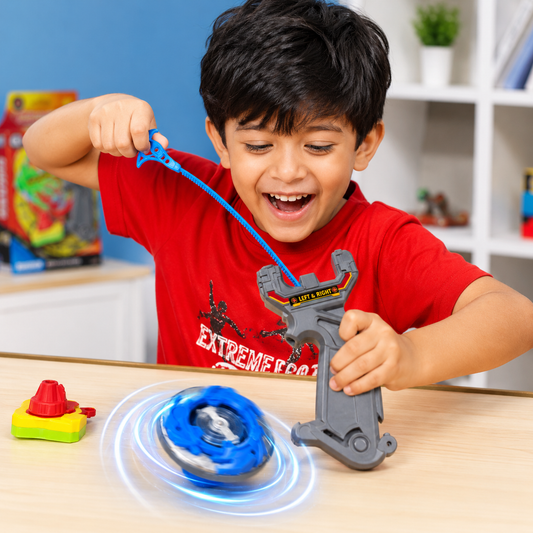 Beyblade-style battle top Super Top Launcher Rip -Multicolor