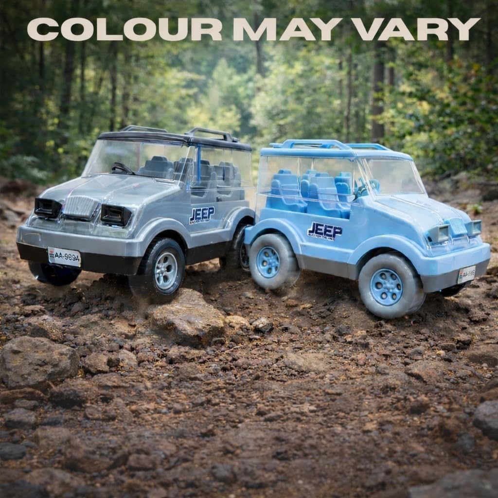 Big-Thar jeep Toy SUV Car for Kids Friction Powered Vehicle Toy Durable Plastic Jeep Model