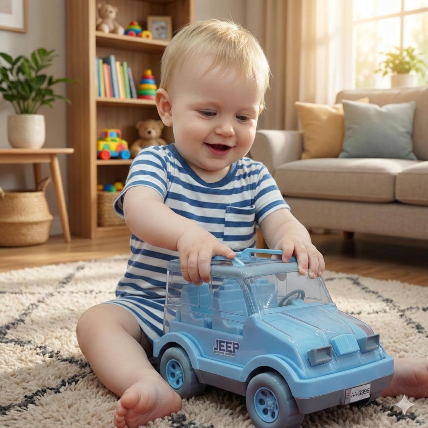Big-Thar jeep Toy SUV Car for Kids Friction Powered Vehicle Toy Durable Plastic Jeep Model