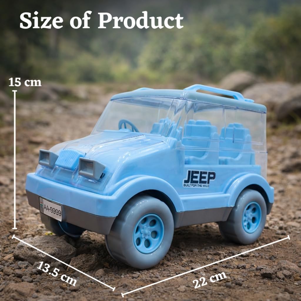 Big-Thar jeep Toy SUV Car for Kids Friction Powered Vehicle Toy Durable Plastic Jeep Model