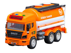 Big Size Power Tanker Toy Truck Friction Power with Sound and music