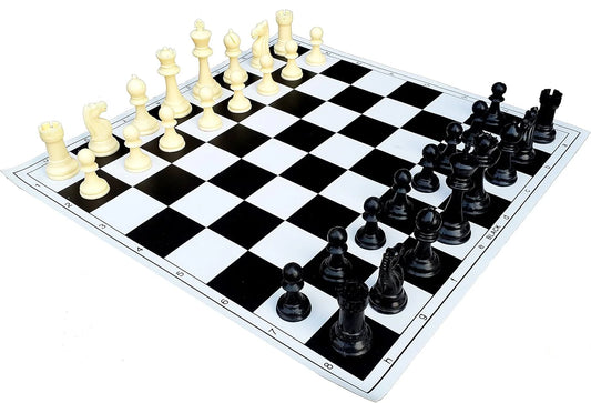 Black And White Rainbow Chessmen Deluxe Plastic Coins