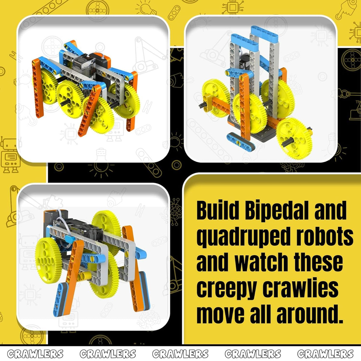Blix 8in 1 Crawlers-Stem Toy, For 8+ Year Child, Educational Diy Building Set, Construction Toys