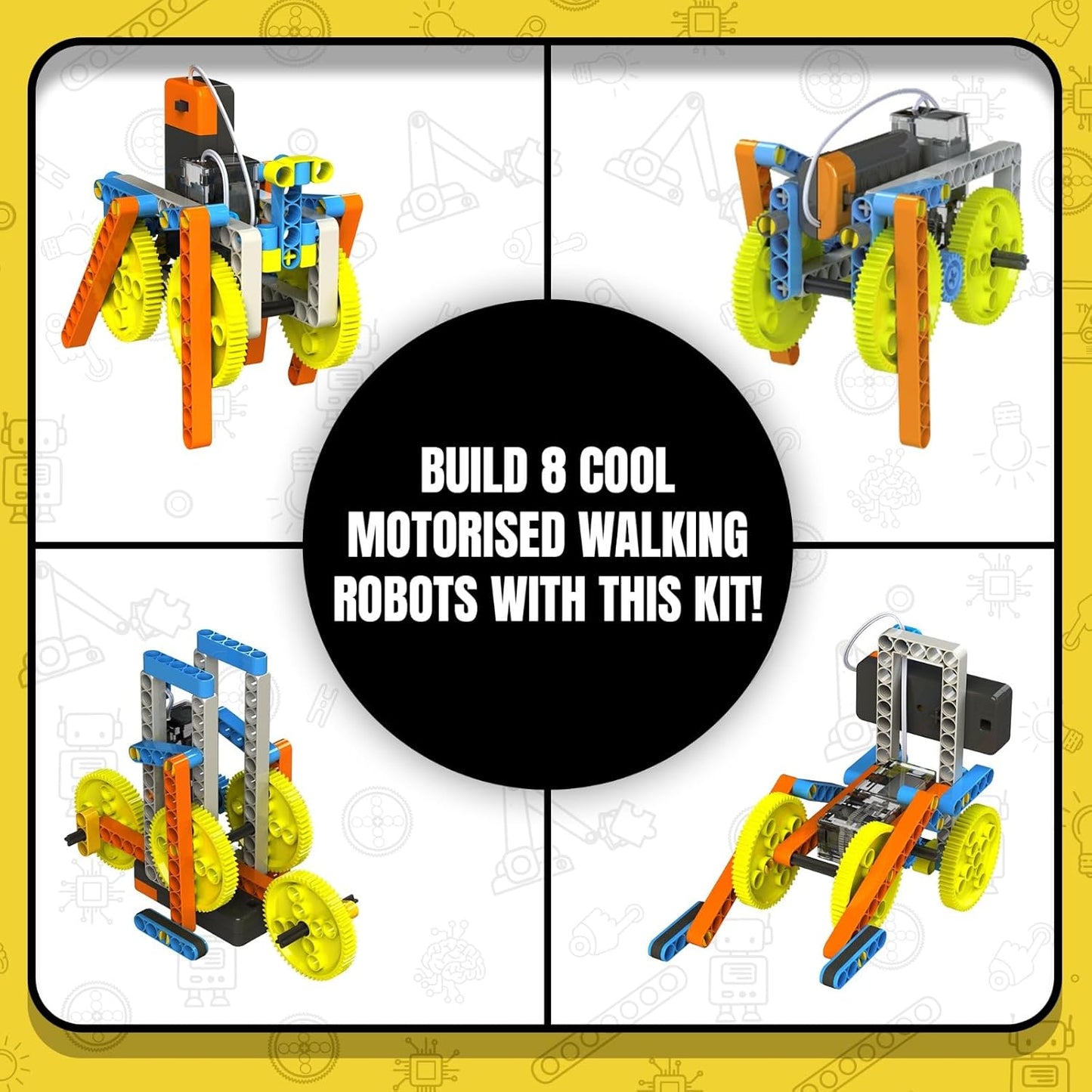 Blix 8in 1 Crawlers-Stem Toy, For 8+ Year Child, Educational Diy Building Set, Construction Toys