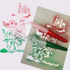 Blo Pen - With 1 Large Stencil sheet, Any 4 sketch, 2 blow pen