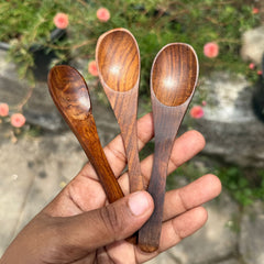 Brown wooden Tea spoon - 1 Piece