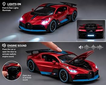 Bugatti Divo Die-Cast Toy Car 1:32 Scale with Light and Sound