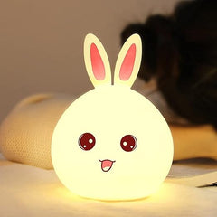 Bunny Rabbit Night Light Lamp - Rechargeable Silicone LED Lamp Color Changing