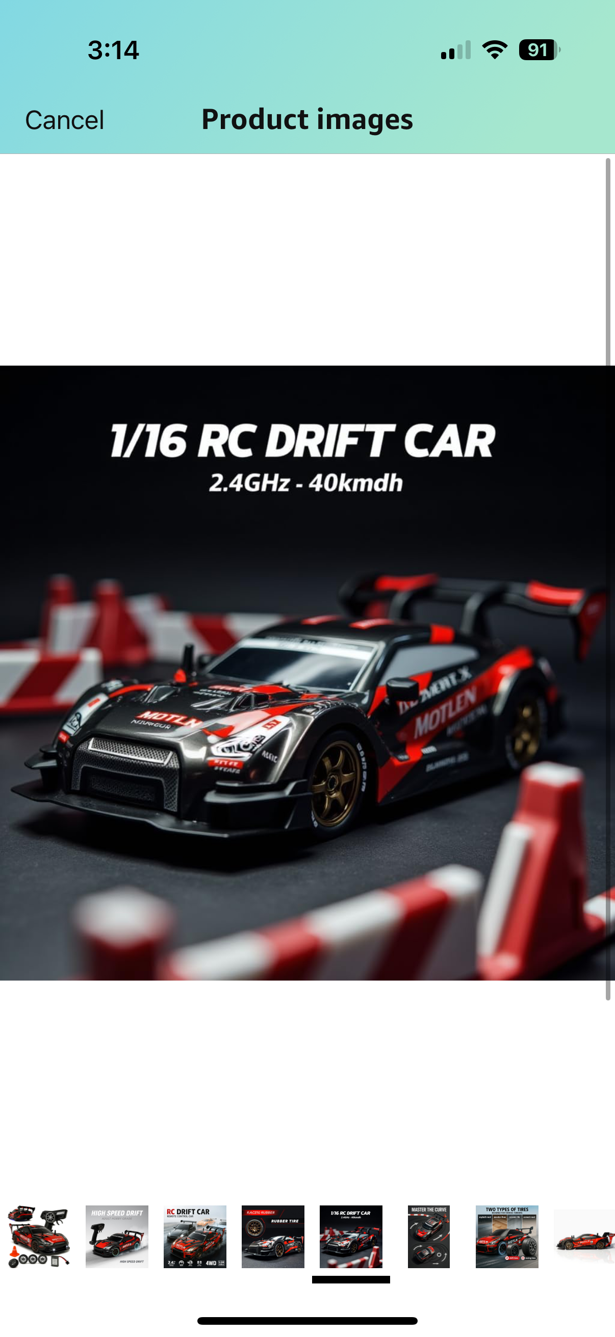 BMW AMG Burnout Red Rc Drift car 4x4 Drive with multiple accessories